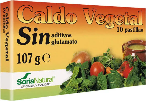 Caldo vegetal sin glutamato