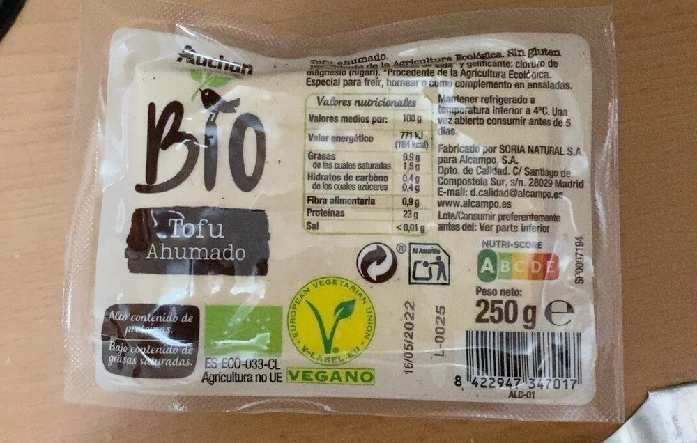 Tofu Ahumado Bio