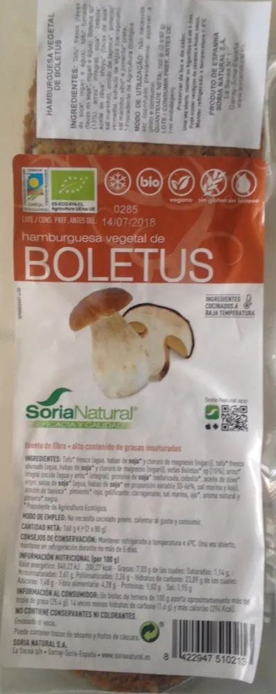 Steak végétal champignons