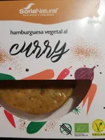 Hamburguesa vegetal al curry