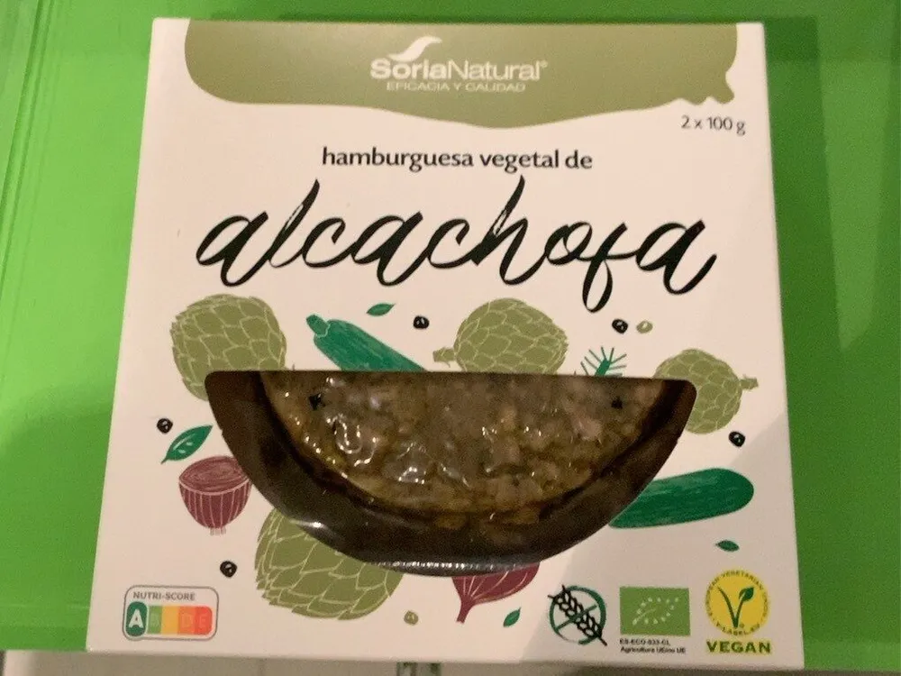 Hamburguesa vegetal de alcachofa