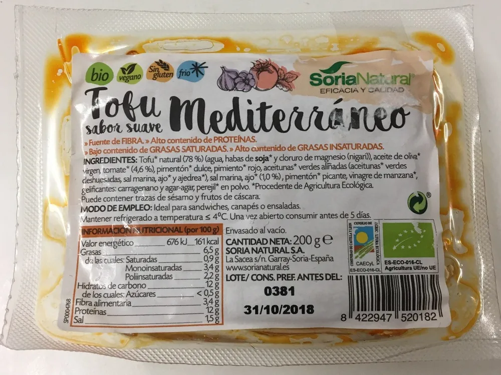 Tofu Mediterráneo