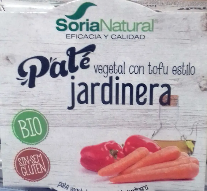 Paté vegetal con tofu estilo jardinera