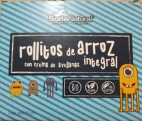 Rollitos de arroz integral con crema de avellanas
