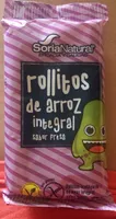 Rollitos de arroz integral sabor fresa