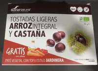 Tostadas ligeras arroz integral y castaña