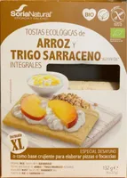 Tostas ecológicas de arroz y trigo sarraceno integrales
