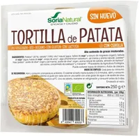 Tortilla de patata sin huevo con cebolla