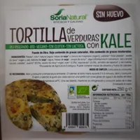 Tortilla de verduras con kale