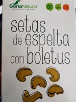 Setas de espelta con boletus