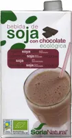 Bebida de soja ecológica con chocolate