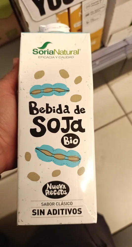 Bebida de soja orgánica ecológica