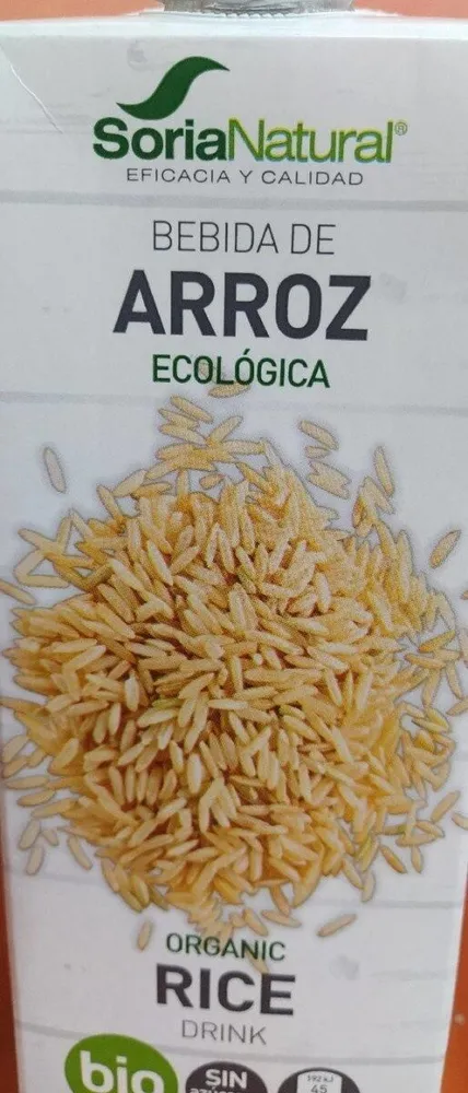 Bebida de arroz ecológica