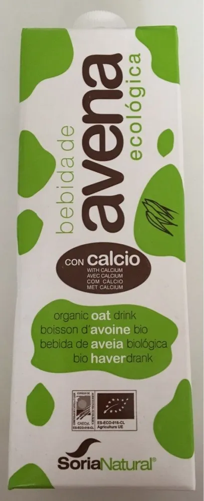 Bebida de avena con calcio (Lait d'avoine)
