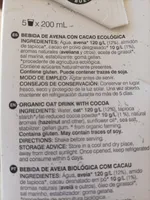 Bebida de avena con cacao