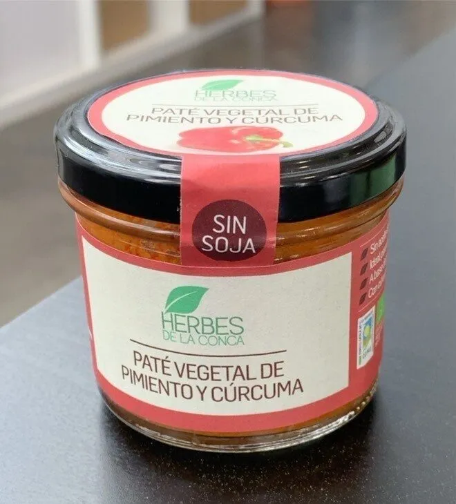 Paté vegetal de pimiento y cúrcuma