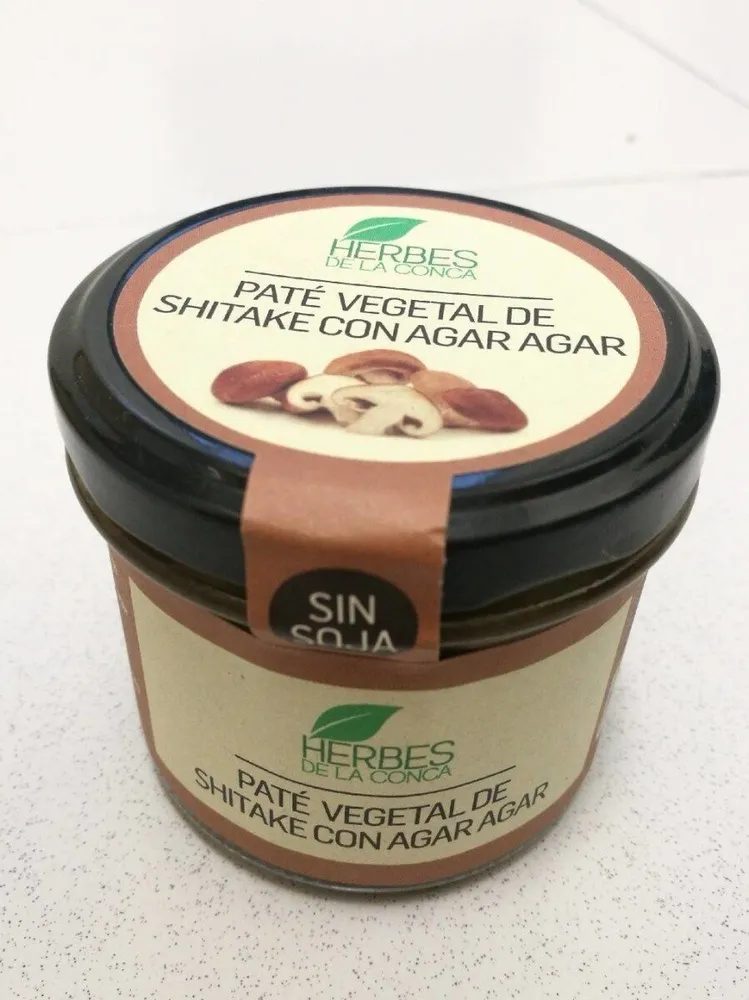 Paté vegetal de shitake con agar agar