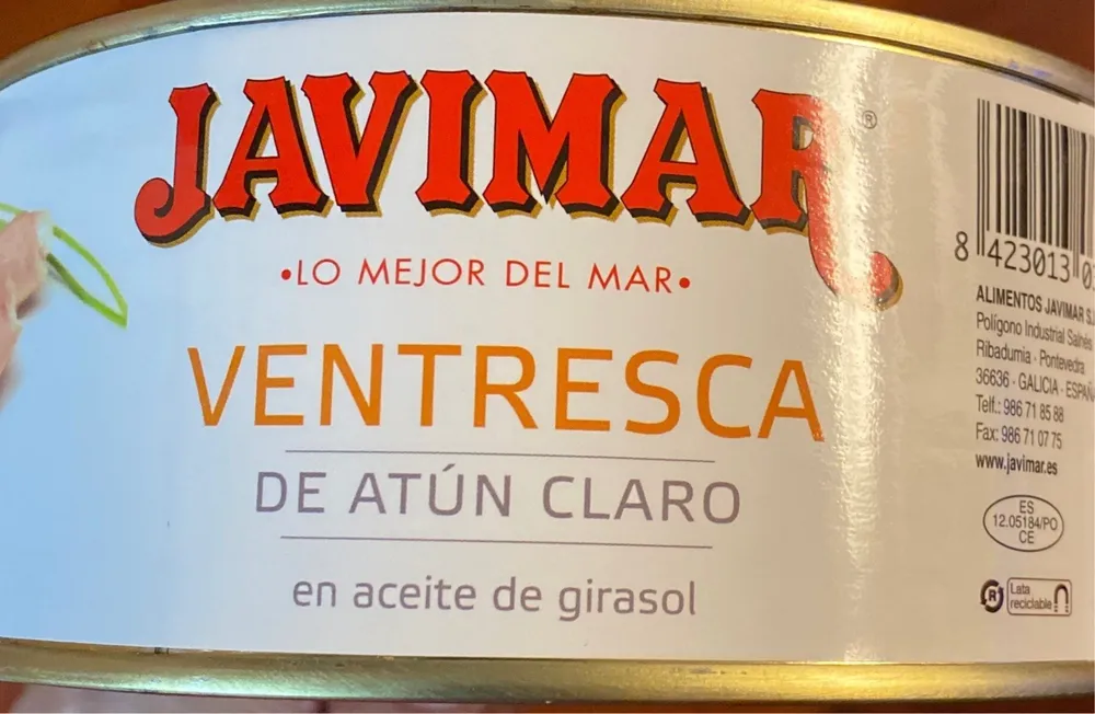 Ventresca de atún claro
