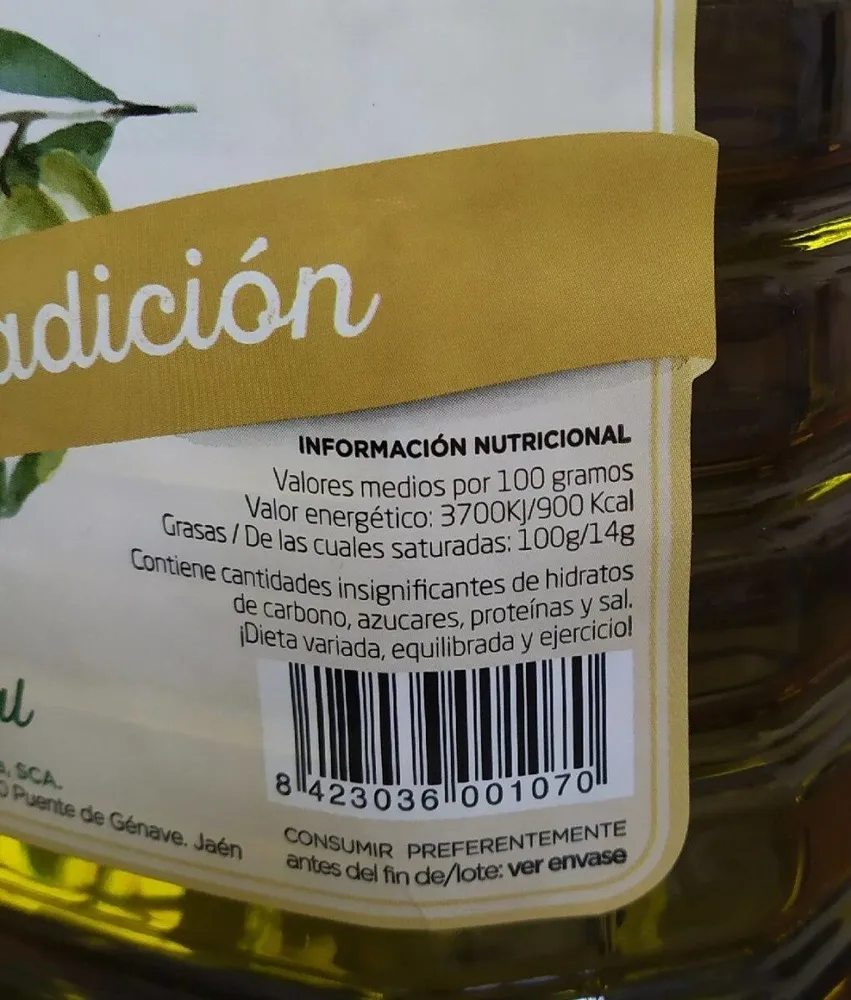 Aceite de oliva virgen extra bidón 5 l