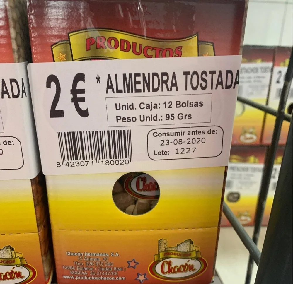 Almendra tostada
