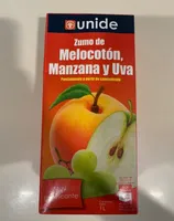 Zumo de melocoton,manza y uva UNIDE