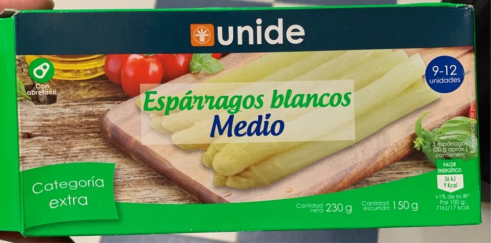 Esparragos blancos medio