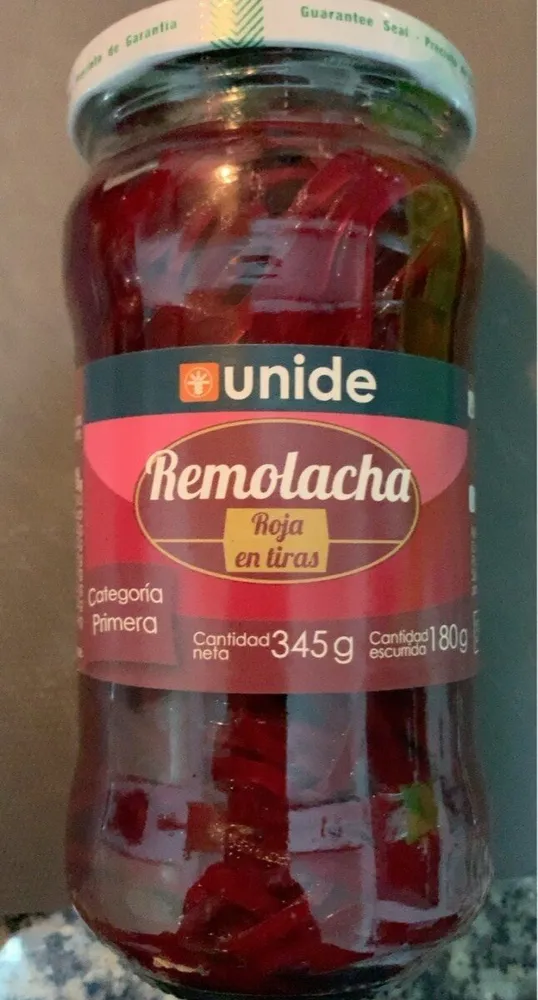 Remolacha roja en tiras
