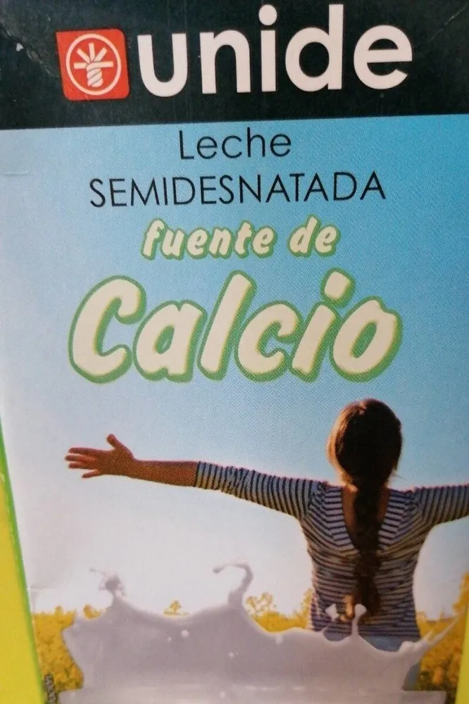 Leche semidesnatada calcio