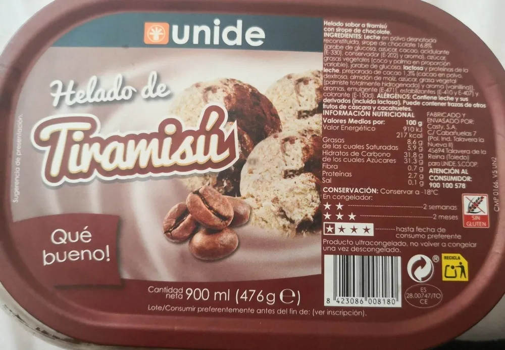 Helado de Tiramisú