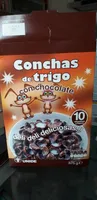 conchas de trigo con chocolate