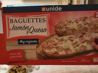Baguettes jamón y queso