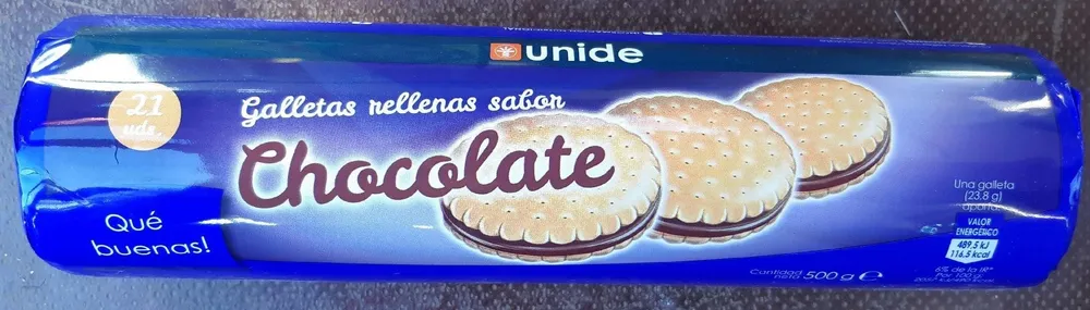Galletas rellenas sabor Chocolate