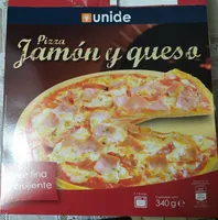 Pizza jamón y queso