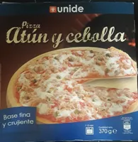 Pizza atún y cebolla