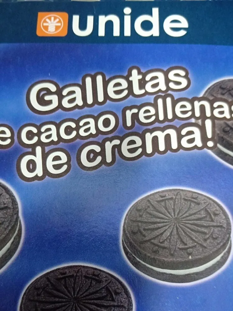 Galletas de cacao rellenas de crema