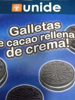 Galletas de cacao rellenas de crema