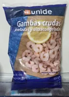 Gambas crudas peladas ultracongeladas