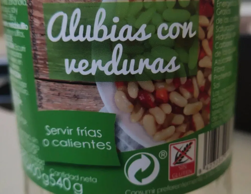 Alubias con verduras