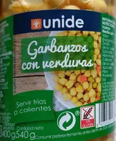 Garbanzos con verduras