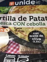 Tortilla de patata fresca Con cebolla
