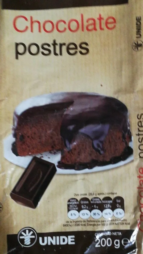 Chocolate postres