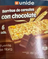 Barrita cereales con chocolate