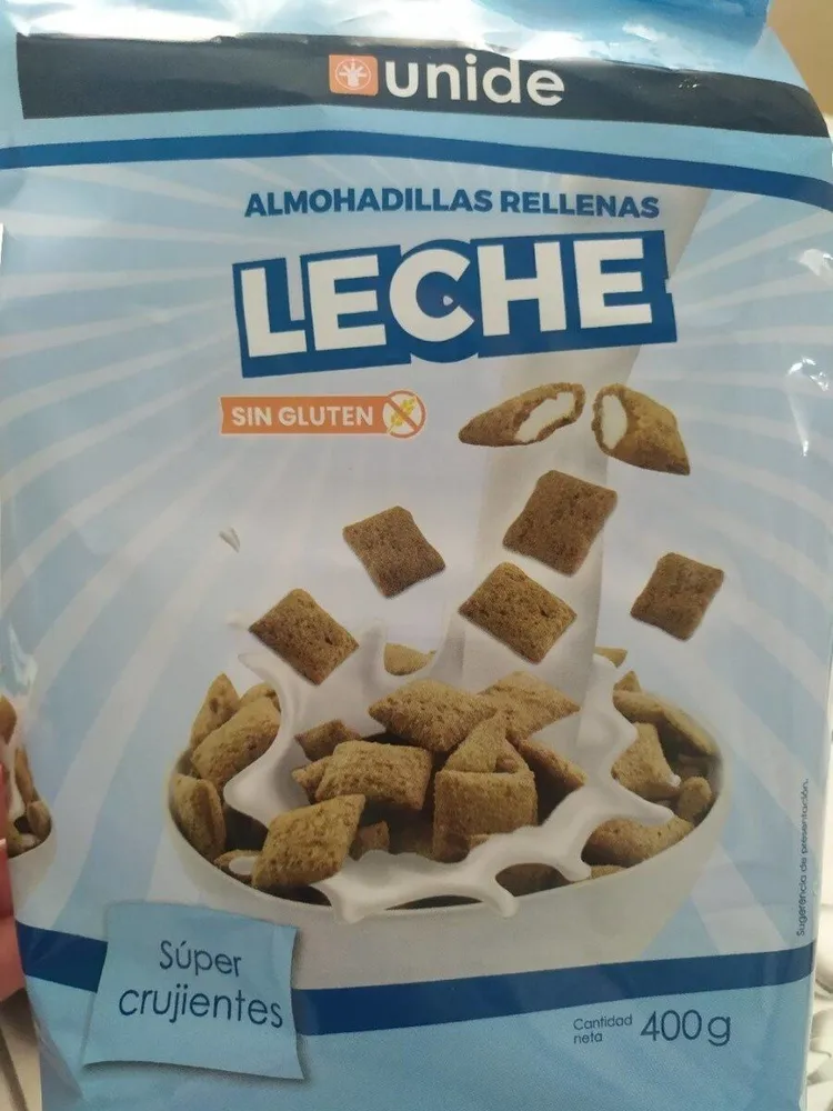 Almohadillas rellenas leche