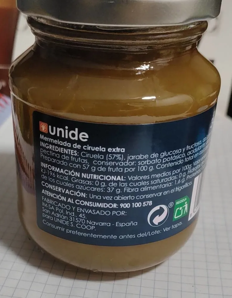 Mermelada extra de coruela