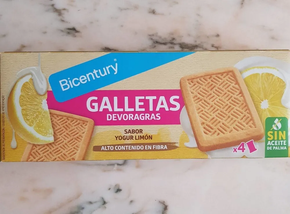 Galletas Devoragras sabor Yogur Limón