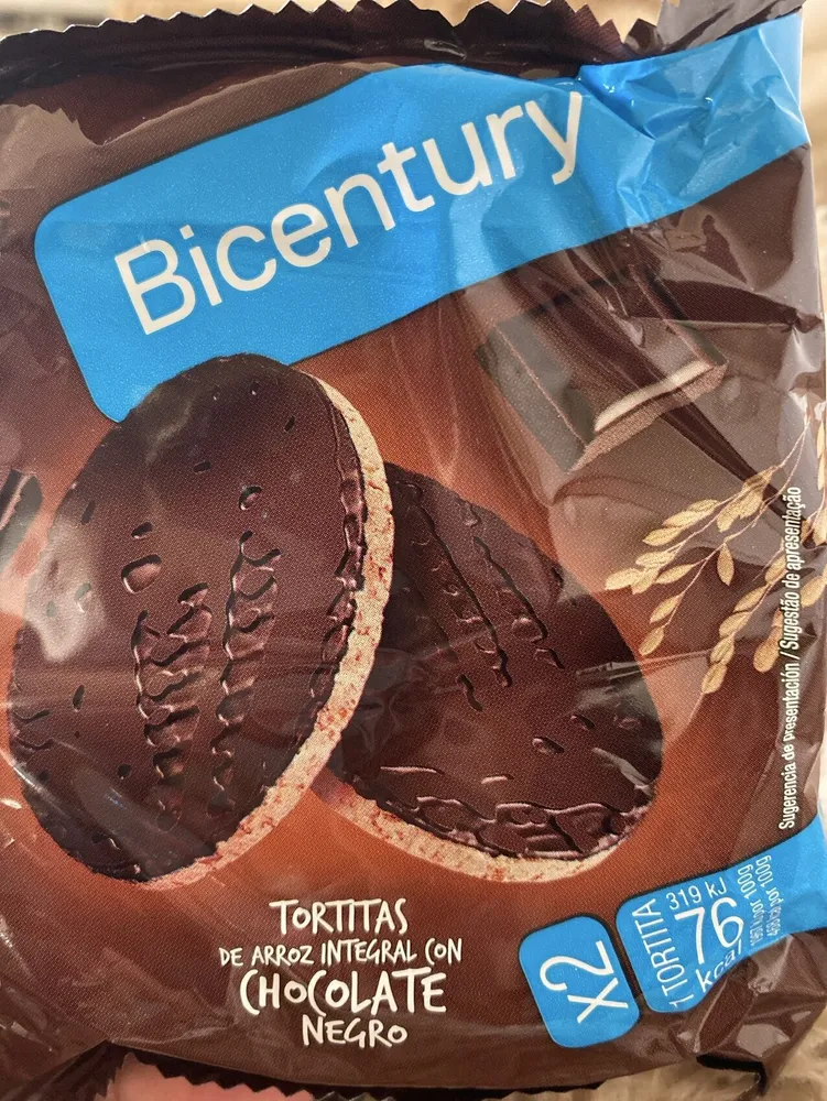 Tortitas arroz integral con Choc negro