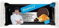 Tortitas de arroz con chocolate negro, naranja y flor de azahar