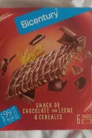 Snack de chocolate con leche y cereales