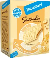 Sarialis saciantes de cereales con chocolate blanco