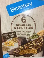 Bicentury barritas 6 semillas & cereales chocolate negro
